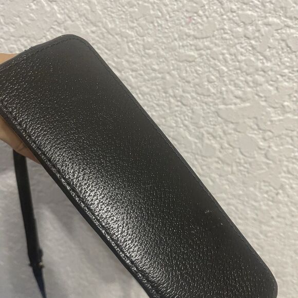 Black Kate Spade Adjustable Crossbody Leather Purse - Picture 9 of 10